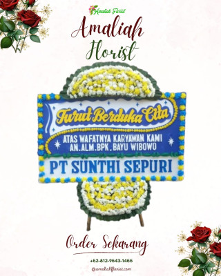 Papan Bunga Duka di Bilah Barat